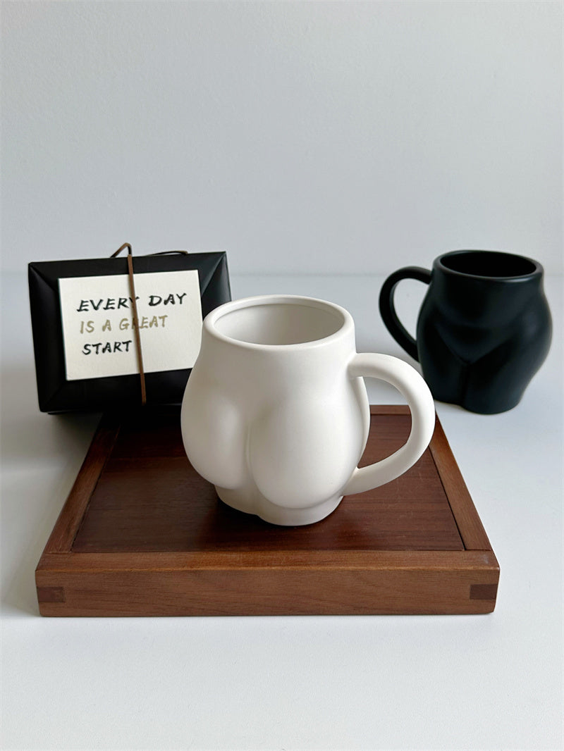 Novelty Body - Shaped Ceramic Mugs, Funny Coffee/Tea Cups for Home & Office