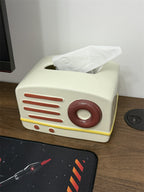Retro Radio - Shaped Tissue Box, Cute & Practical Tissue Holder for Home&Office