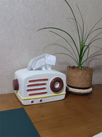 Retro Radio - Shaped Tissue Box, Cute & Practical Tissue Holder for Home&Office