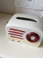 Retro Radio - Shaped Tissue Box, Cute & Practical Tissue Holder for Home&Office