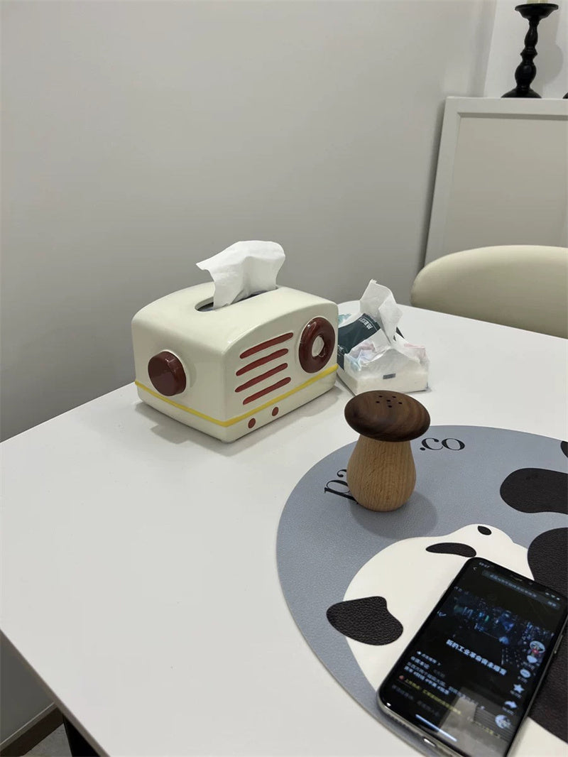 Retro Radio - Shaped Tissue Box, Cute & Practical Tissue Holder for Home&Office