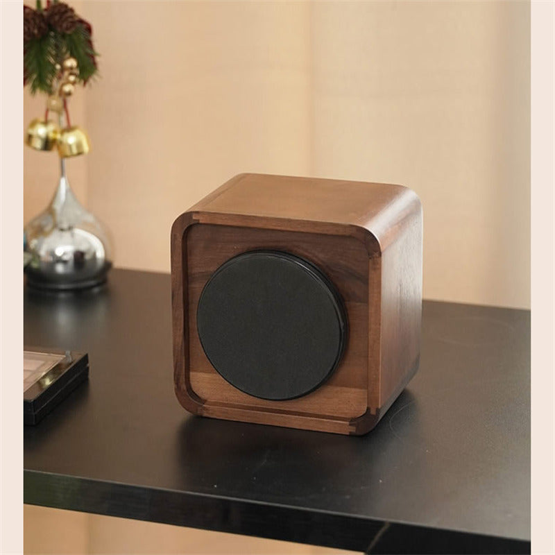 Solid Walnut Wooden Remote Control Holder,Multi-Grid Desktop Organizer Box,Office Pen Holder