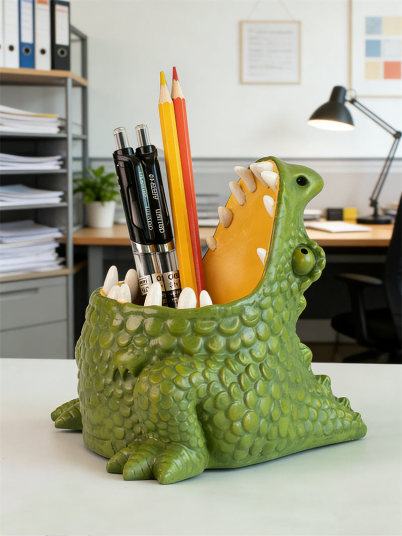 Tame Your Desk Chaos: Meet the Fiercely Cute Dinosaur Pen Holder